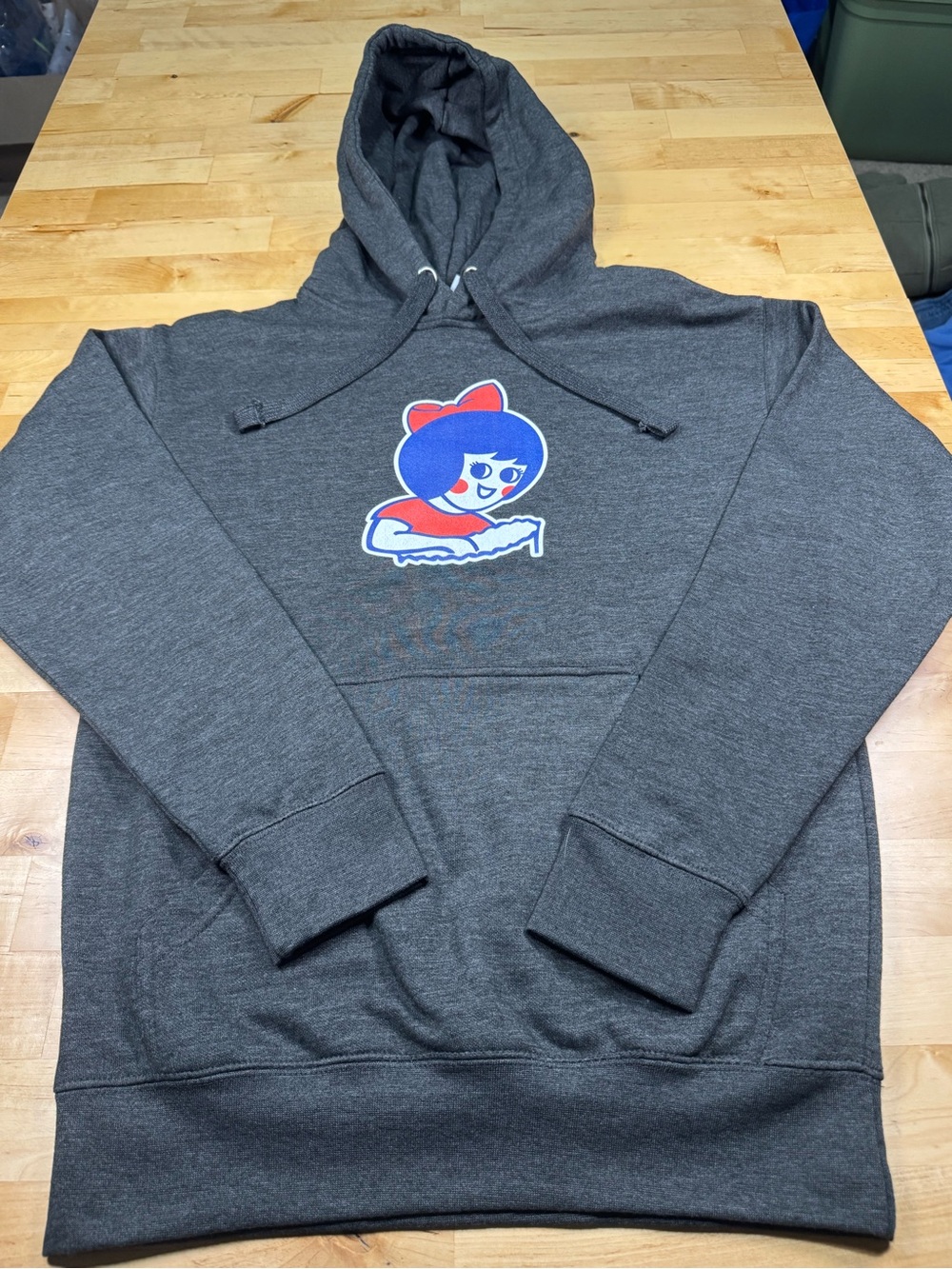 Little Utz Girl Charcoal Fleece Hoodie Unisex